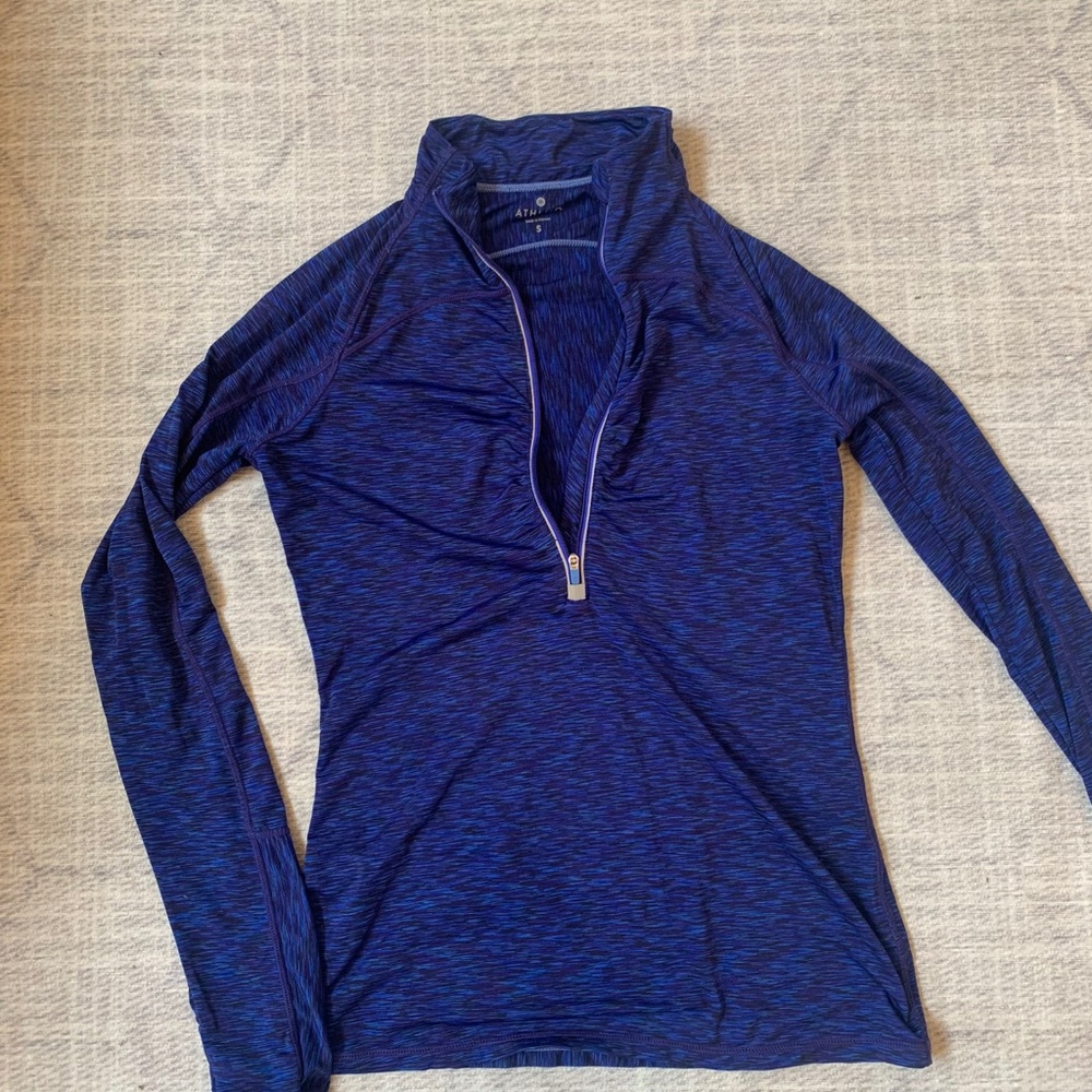 Athleta long sleeve quarter-zip top